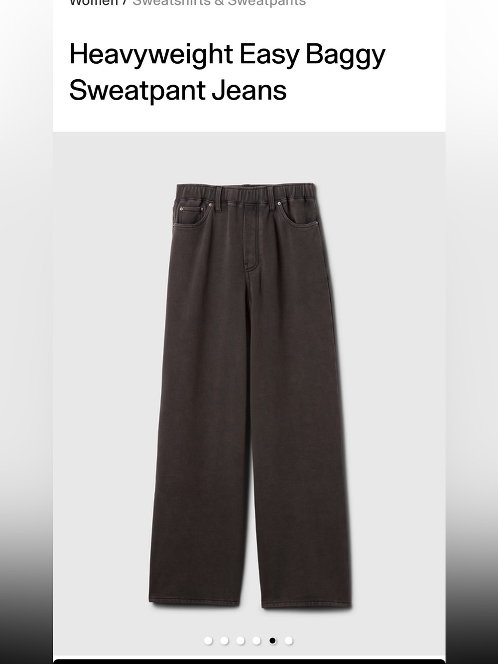 Wide-Leg Sweatpants Jean